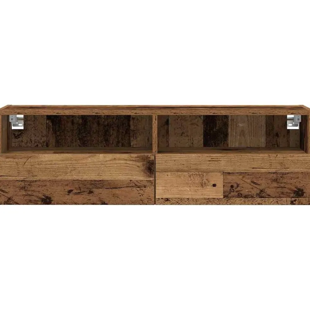 vidaXL Mueble de TV Montado en la Pared 100 x 30 x 30 cm Madera vieja Outlet
