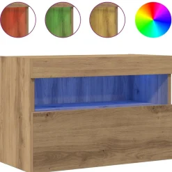 vidaXL Muebles Tv-Mueble de TV Montado en la Pared 60 x 30 x 40 cm