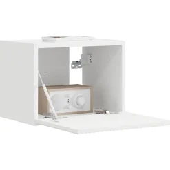 vidaXL Mueble de TV Montado en la Pared 39 x 31 x 29,5 cm White Best
