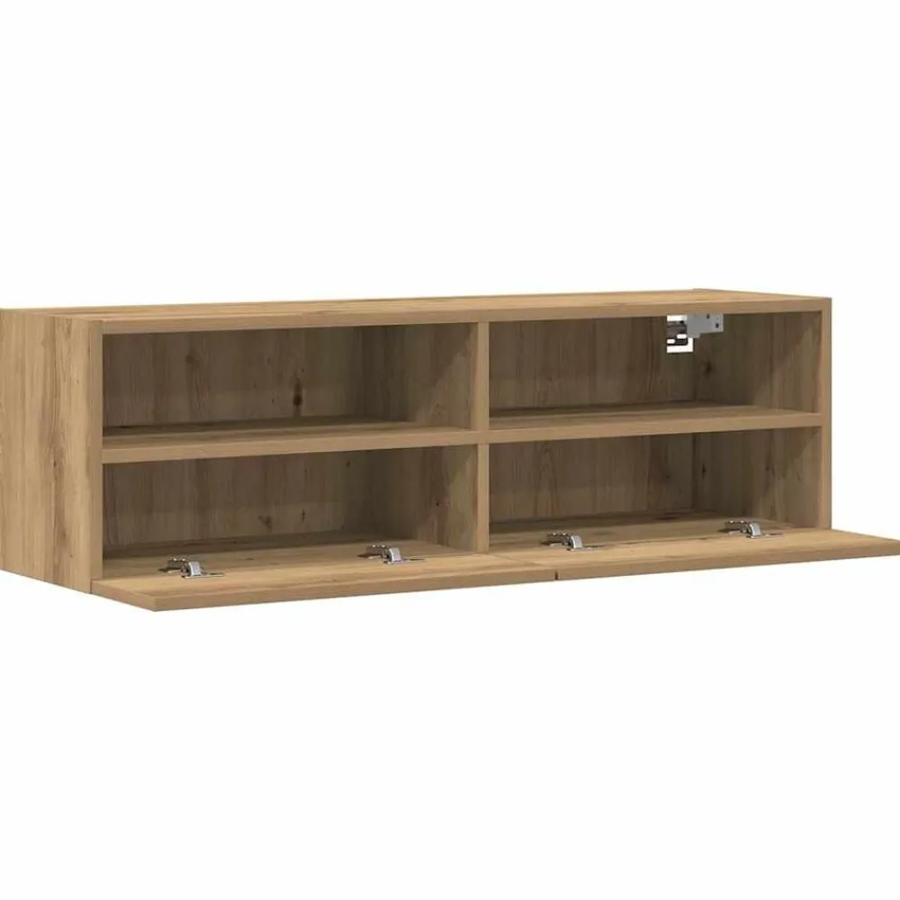 vidaXL Mueble de TV Montado en la Pared 100 x 30 x 30 cm Roble artisan Clearance