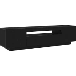 vidaXL Muebles Tv-Mueble de TV Negro 160 x 35 x 40 cm Madera de ingeniería