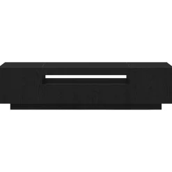 vidaXL Muebles Tv-Mueble de TV Negro 160 x 35 x 40 cm Madera de ingeniería
