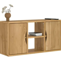 vidaXL Muebles Tv-Mueble de TV ODDA madera maciza de pino 79x24x40 cm