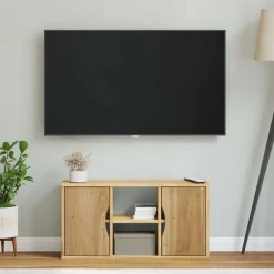 vidaXL Muebles Tv-Mueble de TV ODDA madera maciza de pino 79x24x40 cm