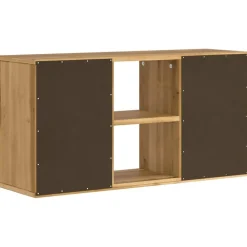 vidaXL Muebles Tv-Mueble de TV ODDA madera maciza de pino 79x24x40 cm
