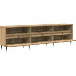 vidaXL Muebles Tv-Mueble de TV Roble artesanal 150 x 30 x 45 cm