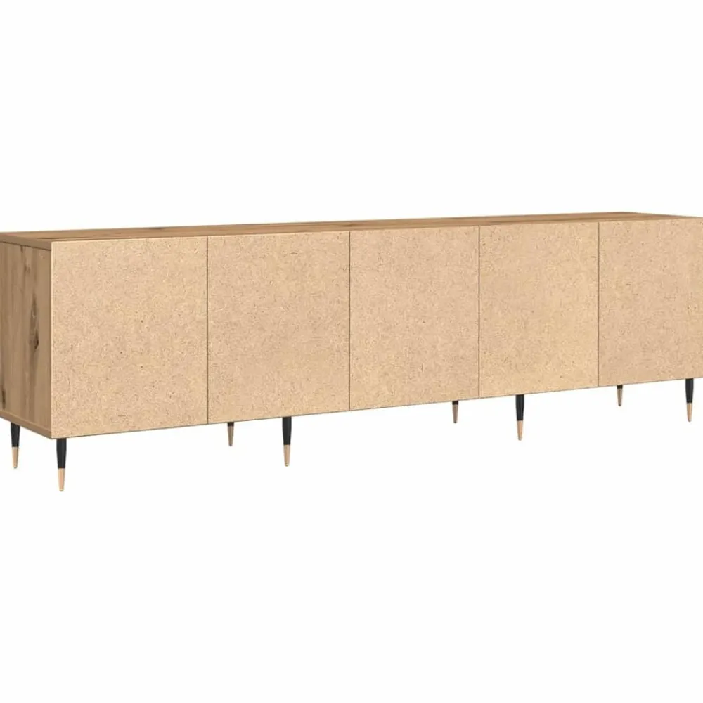 vidaXL Muebles Tv-Mueble de TV Roble artesanal 150 x 30 x 45 cm