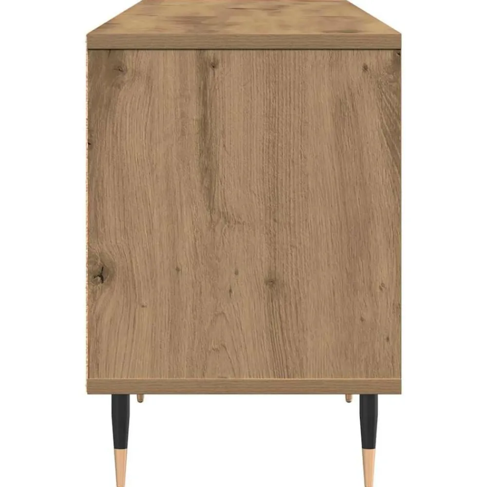 vidaXL Muebles Tv-Mueble de TV Roble artesanal 150 x 30 x 45 cm