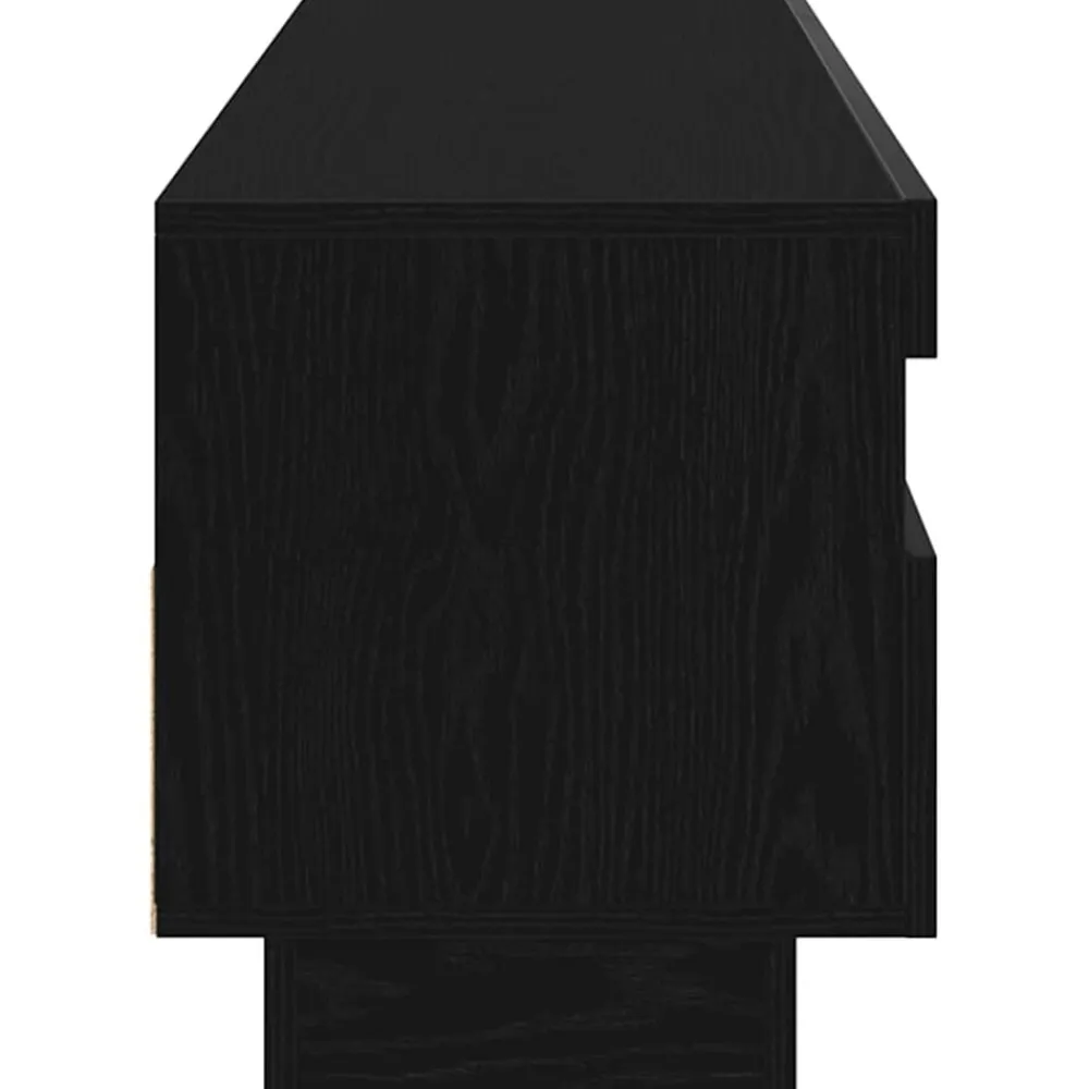 vidaXL Mueble de TV 100 x 35 x 40 cm Madera de ingeniería Roble negro