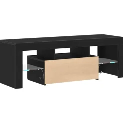vidaXL Mueble de TV 120 x 35 x 40 cm Madera de ingeniería Roble negro Discount