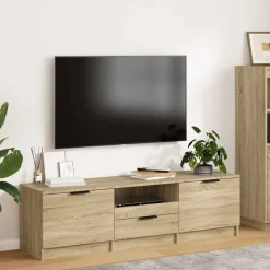 vidaXL Muebles Tv-Mueble de TV 140x35x40 cm madera de ingeniería