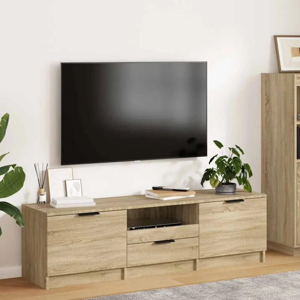 vidaXL Muebles Tv-Mueble de TV 140x35x40 cm madera de ingeniería