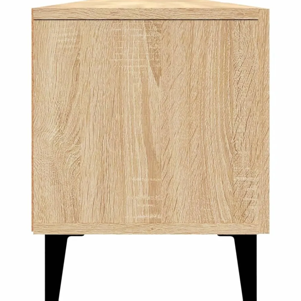 vidaXL Mueble de TV 180x31,5x40 cm madera de ingeniería Roble Sonoma New