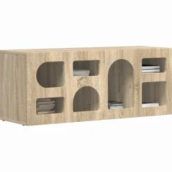 vidaXL Mueble de TV 100 x 35 x 40 cm Madera de ingeniería Roble Sonoma