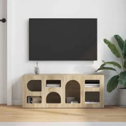 vidaXL Mueble de TV 100 x 35 x 40 cm Madera de ingeniería Roble Sonoma