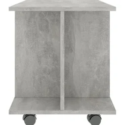 vidaXL Muebles Tv-Mueble de TV ruedas madera ingeniería gris hormigón 80x40x45 cm