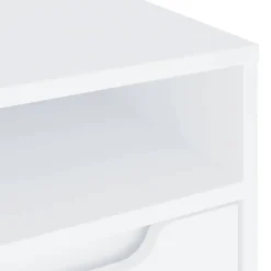 vidaXL Mueble de TV VISNES 60x40x38 cm madera de ingeniería Blanco Outlet