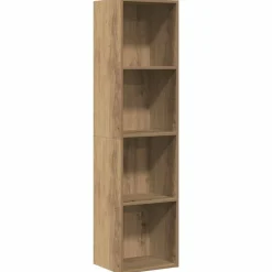 vidaXL Mueble de TV/Librería roble artesanal 36x30x143cm Roble artisan Hot
