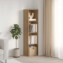 vidaXL Mueble de TV/Librería roble artesanal 36x30x143cm Roble artisan Hot