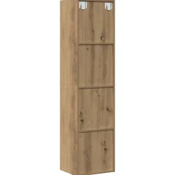 vidaXL Mueble de TV/Librería roble artesanal 36x30x143cm Roble artisan Hot