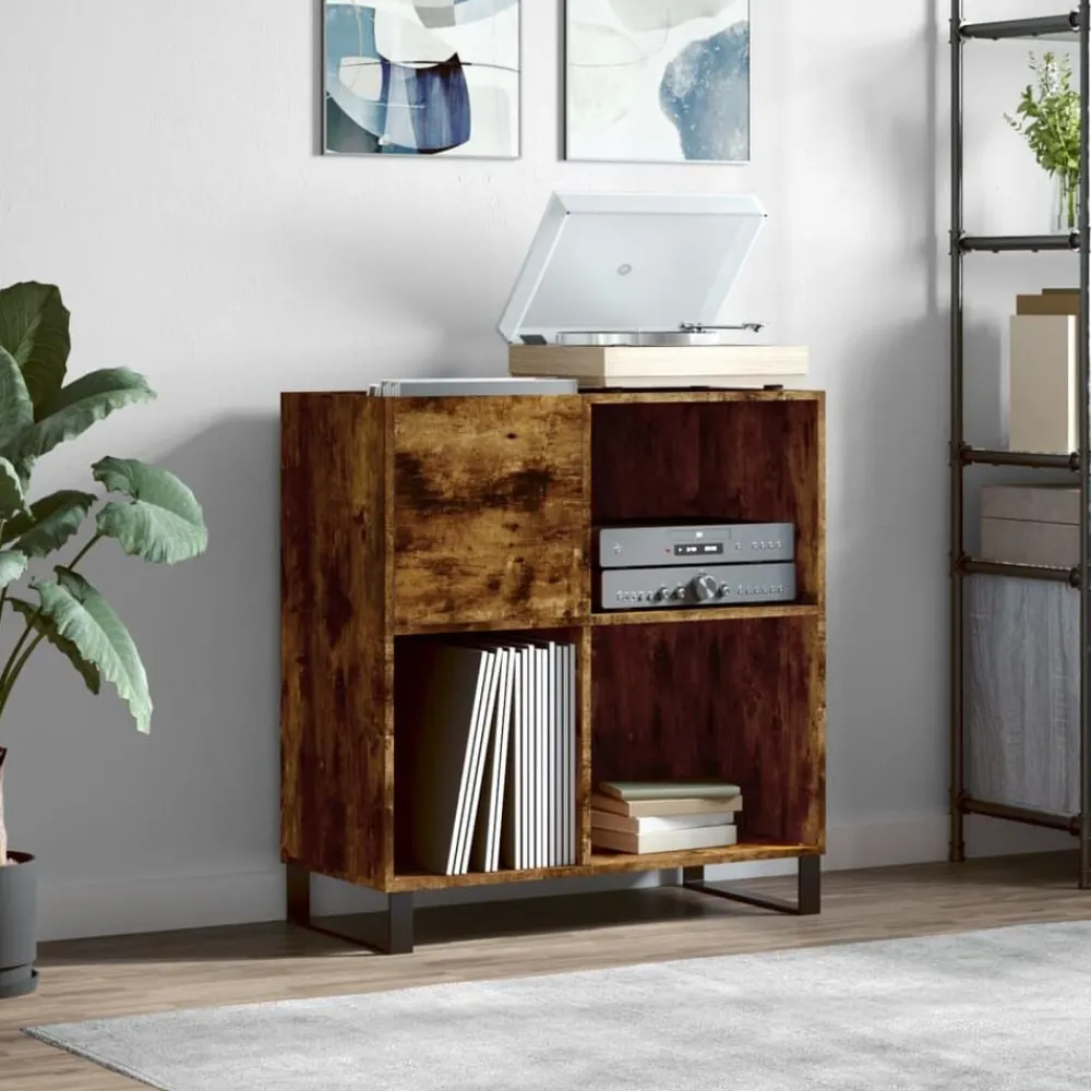 vidaXL Armarios Y Almacenamiento-Mueble discos madera contrachapada 84,5x38x89 cm