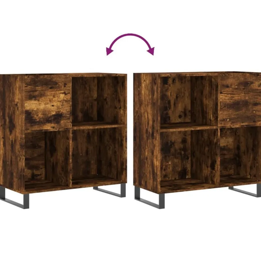 vidaXL Armarios Y Almacenamiento-Mueble discos madera contrachapada 84,5x38x89 cm