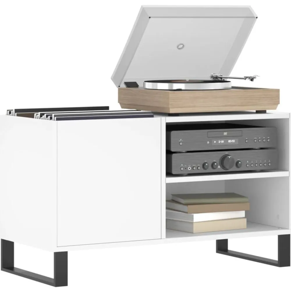 vidaXL Armarios Y Almacenamiento-Mueble para discos madera de ingeniería 85x38x48 cm