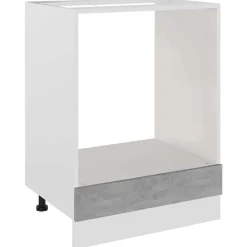 vidaXL Mueble para horno "Riga" gris hormigón 60x46x81,5 cm madera de ingeniería Gris hormig&oacute;n Best