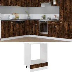vidaXL Armarios Y Almacenamiento-Mueble para horno "Riga" 60x46x81,5 cm madera de ingeniería