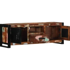 vidaXL Mueble para la TV 100x30x35 madera maciza reciclada Outlet