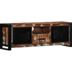 vidaXL Mueble para la TV 100x30x35 madera maciza reciclada Outlet