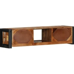 vidaXL Mueble para la TV 100x30x25 madera maciza reciclada Discount