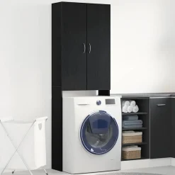 vidaXL Accesorios Para Electrodomésticos-Mueble para lavadora 64x25,5x190 cm