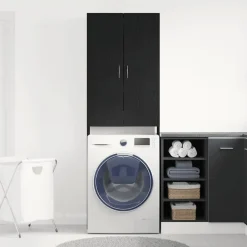 vidaXL Accesorios Para Electrodomésticos-Mueble para lavadora 64x25,5x190 cm