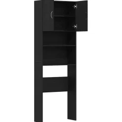 vidaXL Accesorios Para Electrodomésticos-Mueble para lavadora de madera de 64x24x190 cm