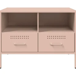 vidaXL Mueble para TV acero 68x39x50,5 cm Rosa