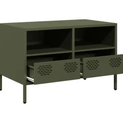vidaXL Muebles Tv-Mueble para TV acero laminado en frío 68x39x43,5 cm