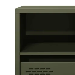 vidaXL Muebles Tv-Mueble para TV acero laminado en frío 68x39x43,5 cm