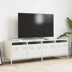 vidaXL Muebles Tv-Mueble para TV acero laminado en frío 135x39x43,5 cm