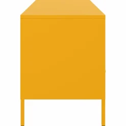 vidaXL Mueble para TV acero mostaza 100,5x39x50,5 cm Amarillo