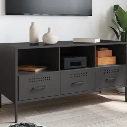 vidaXL Muebles Tv-Mueble para TV acero 100,5x39x50,5 cm