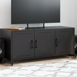 vidaXL Muebles Tv-Mueble para TV acero 100,5x39x43,5 cm