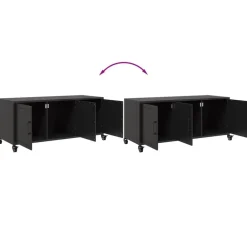vidaXL Muebles Tv-Mueble para TV acero 100,5x39x43,5 cm