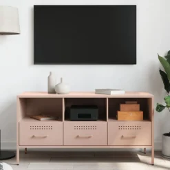 vidaXL Muebles Tv-Mueble para TV acero 100,5x39x50,5 cm