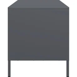 vidaXL Mueble para TV acero laminado en frío 68x39x43,5 cm Antracita Hot