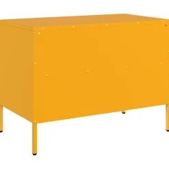 vidaXL Muebles Tv-Mueble para TV acero mostaza 68x39x50,5 cm