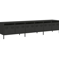 vidaXL Muebles Tv-Mueble para TV acero laminado en frío 202x39x43,5 cm