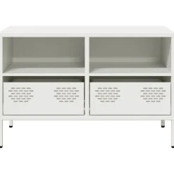 vidaXL Muebles Tv-Mueble para TV acero laminado en frío 68x39x43,5 cm