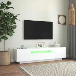 vidaXL Muebles Tv-Mueble para TV con luces LED 160x35x40 cm