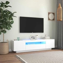 vidaXL Muebles Tv-Mueble para TV con luces LED 160x35x40 cm